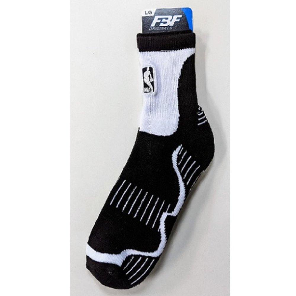 🆕 🏀NBA LOGOMAN SHORT CREW SOCKS - SURGE - BLACK - ADULT - MEN